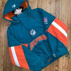 🐬Vintage Starter Dolphins Puffer Jacket